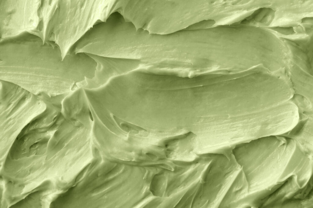 What green colour reveals in a Natural Cosmetics Ingredient